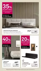 Karwei folder Pagina 42: Lattenwand Brisbane €29,99, Lattenwand met vilt ondergrond €46,54