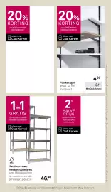Karwei folder Pagina 49: Handson zwaar metalen opbergrek €46,99, Plankdrager enkel €3,43