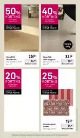 Karwei folder Pagina 9: Droogloopmat bloem €14,99, Click PVC vloer Primo €14,99