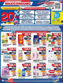 Revista Maxiconsumo semana 44 Página 1: Ala - jabon polvo dual €1.099,90, Dove - antitranspirante dove x 150 ml €3.229,91