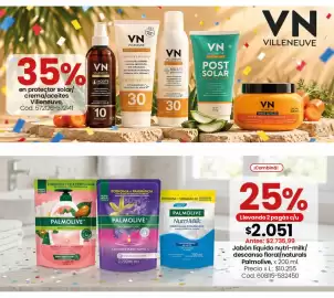 Catálogo Coto semana 44 Página 6: 35% en protector solar/ crema/aceites Villeneuve, Cod. 572126-572141 VN VILLENEUVE SPRAY