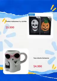 Catálogo Lider semana 44 Página 5: Taza diseño fantasma €4.990,00, Timbre Halloween €5.990,00