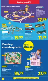 Catálogo Lidl | Bazar Página 4: Lupilu mesa de juego con tren de madera €95,99, Lupilu tren teledirigido €11,99