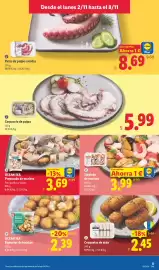 Catálogo Lidl | Alimentación Página 9: Lidl Patas de pulpo cocidas €8,69, Ocean Sea buñuelos de bacalao €2,39