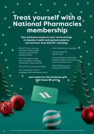 National Pharmacies catalogue Page 2: Treat yourself with a National Pharmacies • membership Your exclusive access to year