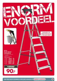 Enorm folder Pagina 7: ENCRM VOORDEEL F Huishoudtrap met dubbele trede voor een 2º extra groot stavlak Altrex Double Decker