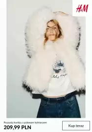 H&M gazetka tydzień 44 Strona 5: Puszysta kurtka z szalowym kołnierzem H & M €209,99