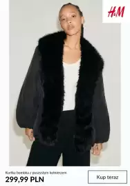 H&M gazetka tydzień 44 Strona 6: Kurtka bombka z puszystym kołnierzem H & M €299,99