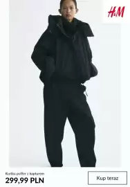 H&M gazetka tydzień 44 Strona 8: Kurtka puffer z kapturem H & M €299,99