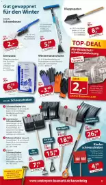 Sonderpreis Baumarkt Prospekt woche 44 Seite 13: Winterhandschuhe €3,49, Teleskopstiel Eiskratzer Schabkante €5,99