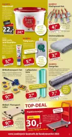 Sonderpreis Baumarkt Prospekt woche 44 Seite 3: Luftpolster-folie €2,99, DECOPRO Superweiß €22,00