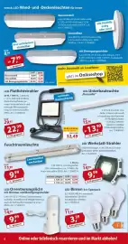 Sonderpreis Baumarkt Prospekt woche 44 Seite 6: Feuchtraumleuchte €9,99, LED-Birnen €3,39