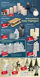 Sonderpreis Baumarkt Prospekt woche 44 Seite 8: LED-Kerzen-Set €12,00, Deko-Hirsch €4,99