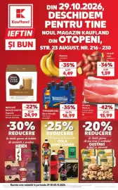 Catalog Kaufland săptămâna 44 Pagină 1: K Kaufland IEFTIN ŞI BUN DIN 29.10.2026, DESCHIDEM PENTRU TINE NOUL MAGAZIN KAUFLAND