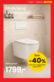 Right Price Tiles kundeavis Side 19: Cremona veggettolett rimless hvit €1.799,00