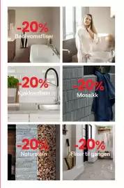 Right Price Tiles kundeavis Side 3: -20% Baderomsfliser -20% Kjøkkenfliser 20% Mosaikk -20% Naturstein 1-20% Fliser til