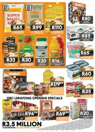 OBC Meat & Chicken catalogue Page 2: OBC Golden Brown Sugar €99,00, Farmgate Full Cream Milk €85,00