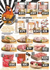 OBC Meat & Chicken catalogue Page 3: OBC PORK TROTTERS €40,00, OBC CHICKEN NECKS €20,00