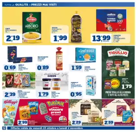 Volantino Sigma Superstore Pagina 12: Mulino Bianco Pan Carrè Classico €0,89, Barilla pasta di semola varie trafile €0,69