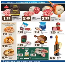 Volantino Sigma Superstore Pagina 4: Senfter Porchetta Montagna €0,99, Piacenti Prosciutto Arrosto alla Griglia €1,49