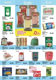 Volantino Italy Cash and Carry Pagina 9: Findus Sofficini Pom/Mozz €2,19, Wurstel Amadori Evviva Pol/Tacch €0,85