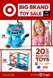 Target catalogue Page 1: Barbie Rainbow Sparkle Hair Doll with Extra-Long Hair and Accessories €15,00