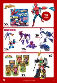 Target catalogue Page 12: Marvel Spider-Man Real Webs Ultimate Web Blaster €29,00, Spiderman Web Tech Spiderman €19,00