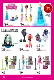 Target catalogue Page 25: Disney Frozen Slumber Sister Set with Anna & Elsa Fashion Dolls €59,00