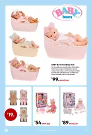 Target catalogue Page 26: Baby Born Real Baby Doll Girl, Open Eyes - Assorted €99,00