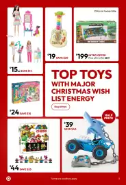 Target catalogue Page 3: Barbie Careers Playset - Assorted €15,00, LeapFrog Strum & Count Guitar €19,00