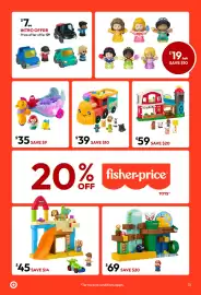 Target catalogue Page 31: Fisher-Price - Little People - Big ABC Animal Train €39,00