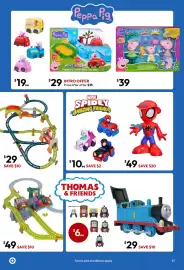 Target catalogue Page 37: Thomas & Friends Percy 6-in-1 Motorised Train Set €29,00