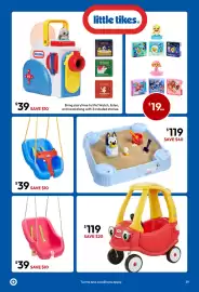 Target catalogue Page 39: Little Tikes 2-in-1 Snug 'n Secure Swing - Blue €39,00