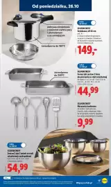 Lidl gazetka tydzień 44 Strona 21: Zestaw 3 misek ze stali szlachetnej z pokrywkami 1 l, 2,5 l i 4,5 l Silvercrest €54,99