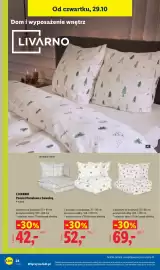 Lidl gazetka tydzień 44 Strona 30: Pościel flanelowa z bawełną Livarno 160x200 cm €52,00