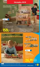 Lidl gazetka tydzień 44 Strona 51: Pojazd drewniany z zestawem akcesoriów laweta z pojazdami Lupilu €26,99