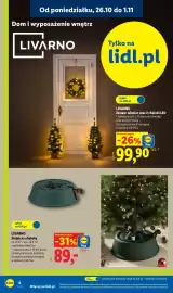 Lidl gazetka tydzień 44 Strona 6: Stojak na choinkę z techniką jednej liny Livarno €89,00