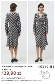 Medicine gazetka Strona 4: Sukienka asymetryczna midi w kratkę Medicine €139,90
