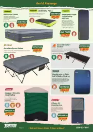 Tentworld catalogue Page 6: Oztrail Anywhere Queen Deluxe €249,99, Slumbermat 10 Twin Self Inflating Mattress €249,99