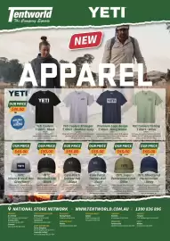 Tentworld catalogue Page 8: Core Patch Trucker Hat - Navy €55,00, Yeti Coolers Stronger T Shirt - Heather Gray €156.690,00