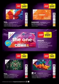 Catalogue Pulsat page 2: SAMSUNG TV NeoQLED 4K €599,99, PHILIPS TV QLED AMBILIGHT 4K €999,99