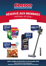 Catalogue Costco page 1: Segafredo Caffè Crema €11,99, ARIEL PODS COLOR €27,99
