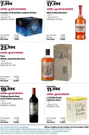 Catalogue Costco page 15: Wild Turkey Bourbon €17,59, La Goudale de Noel €7,99