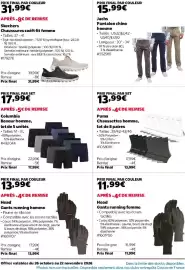 Catalogue Costco page 4: Jachs Pantalon chino homme €15,99, Skechers Chaussures swift fit femme €31,99