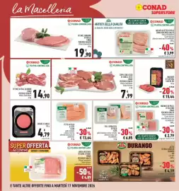 Volantino Conad Superstore Pagina 10: Fettine di reale di bovino Conad €14,90, Macinato di scottona I nostri ori €15,44