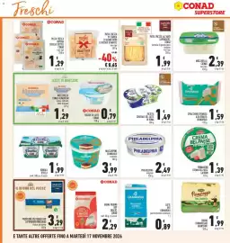 Volantino Conad Superstore Pagina 14: Pasta fresca all'uovo Sapori&Idee €1,99, Grana Padano Dop Snacks Conad €2,29