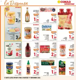 Volantino Conad Superstore Pagina 20: Le conserve della nonna ragù alla bolognese €2,45, Sugo denso Fratelli Polli €2,29