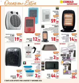 Volantino Conad Superstore Pagina 32: Stufa alogena Tzr03 Termozeta €18,90, Lasagnera Guardini €3,90