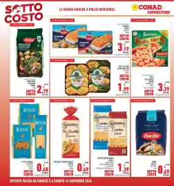 Volantino Conad Superstore Pagina 4: Pan Bauletto Mulino Bianco Barilla bianco €0,69