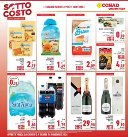 Volantino Conad Superstore Pagina 6: Pepsi classica, zero zucchero €1,79, Kinder Brioss €2,09